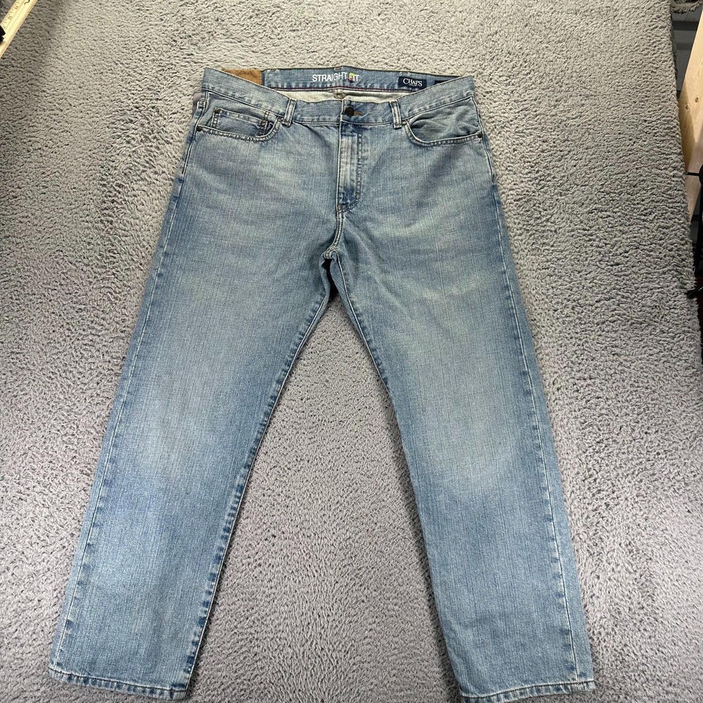 Vintage Chaps‎ Jeans Mens 38x30 Blue Cotton Denim Straight Leg Travel Workwear